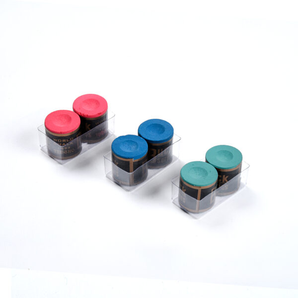Round Shape Buck 2pcs/Pack -Billiard Cue Chalks - Image 2