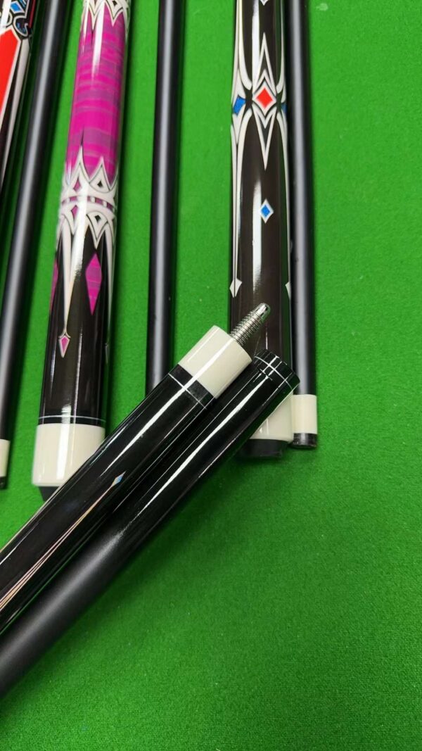 Black Technology 1/2 Split 13mm Tip Billiard Pool Cues - Image 4