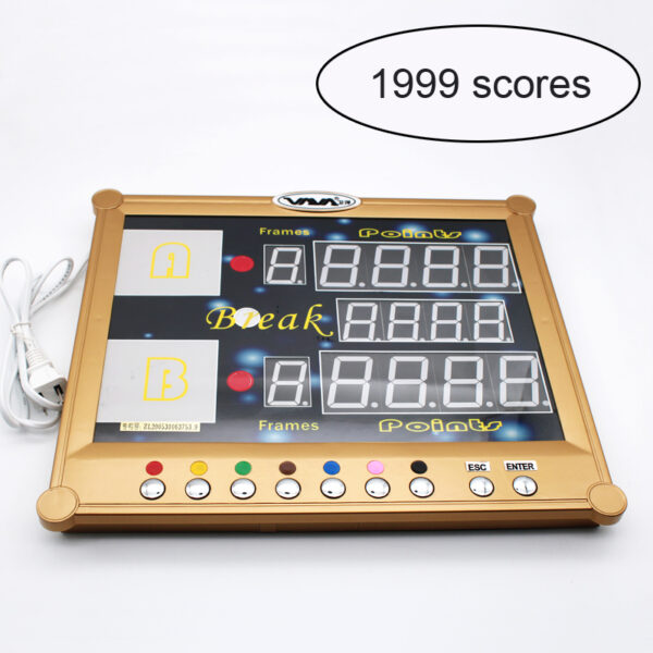 Digital Remote Control Billiard Scoreboard With LED Screen - Image 2