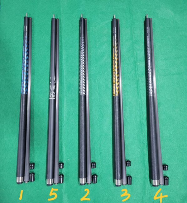 1/2 Split Superior Carbon Fiber Billiard Pool Playing Cues - Image 2