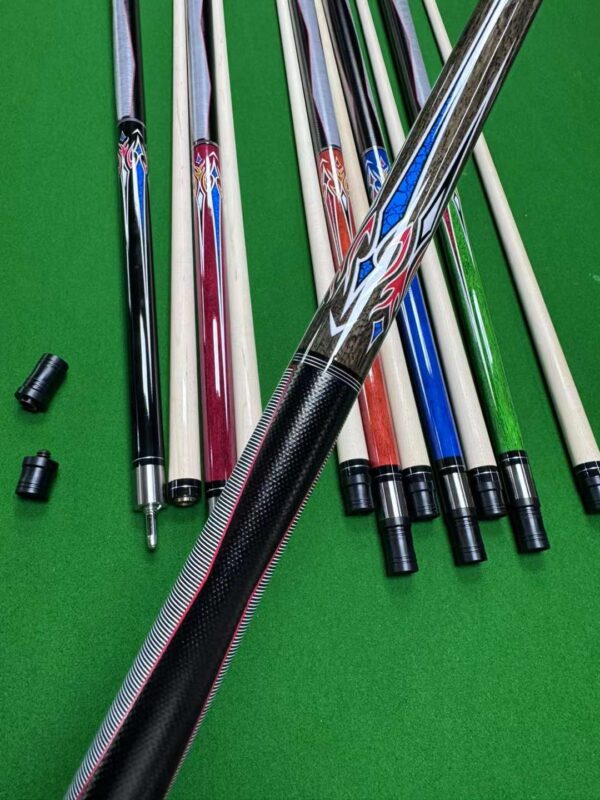 13mm Billiard Pool Cue Stick With Imitation Leather Wrap Butt - Image 3