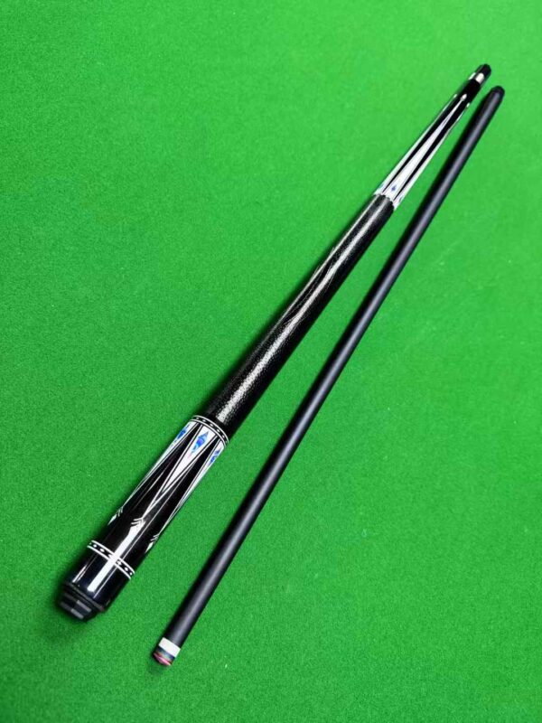 1/2 Split Black Technical Carbon Shaft Billiard Pool Cues - Image 2